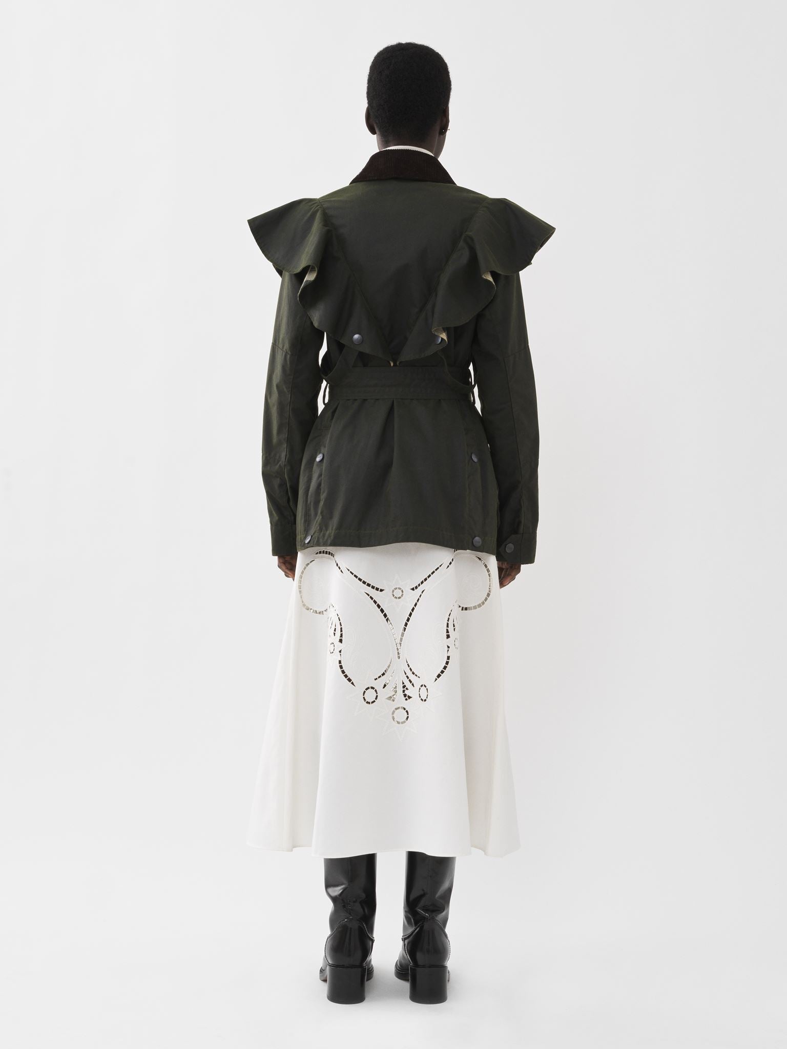 Veste Dustyn Barbour x Chloé - Obsidian Brown
