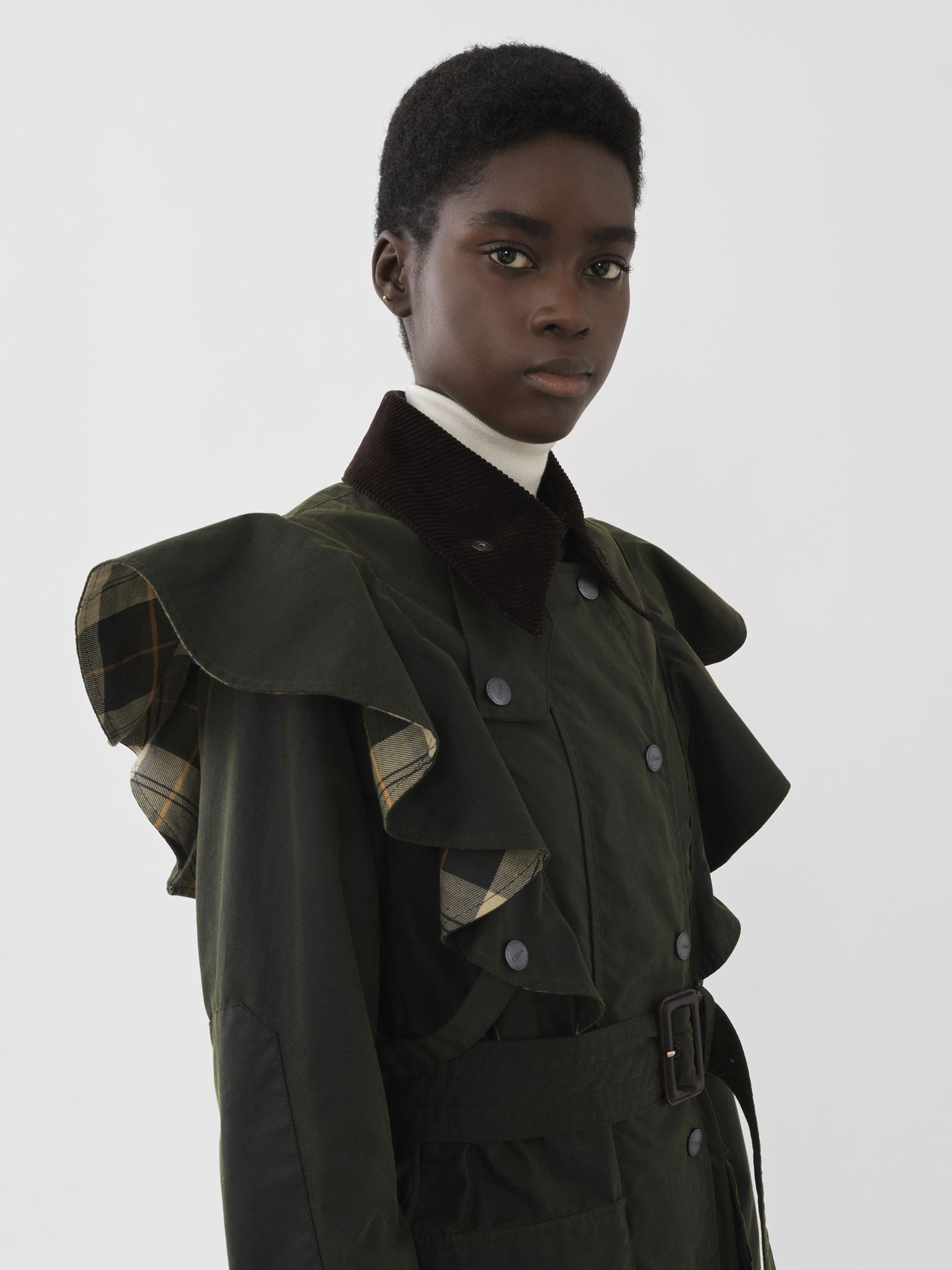 Veste Dustyn Barbour x Chloé - Obsidian Brown