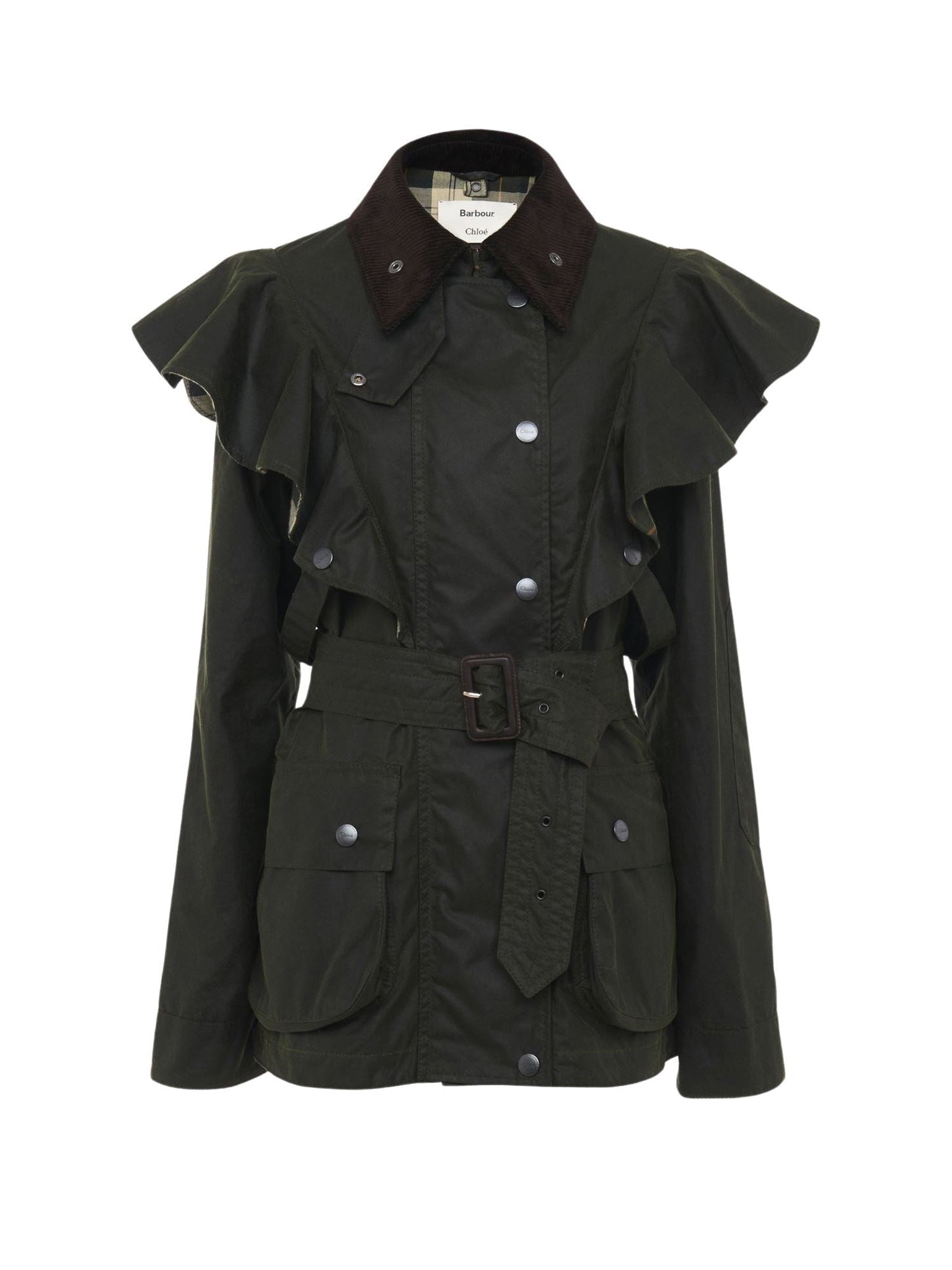 Veste Dustyn Barbour x Chloé - Obsidian Brown