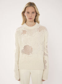 Pull large col montant en laine - Lait Iconique