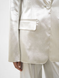 Veste blazer en soie - Nuage D'Argent