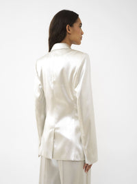 Veste blazer en soie - Nuage D'Argent