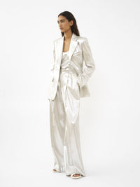 Veste blazer en soie - Nuage D'Argent