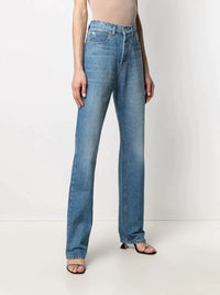 Jean droit délavé - Denim Stone