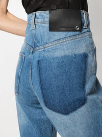 Jean droit délavé - Denim Stone