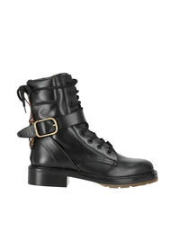 Bottines Diane hautes en cuir - Black