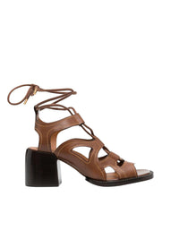 Sandales à talons Gaile en cuir - Sooty Brown