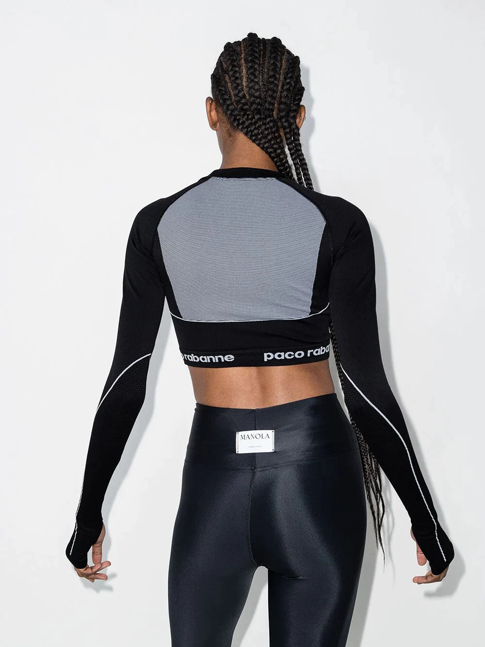 T-shirt Bodyline à manches longues - Black & White
