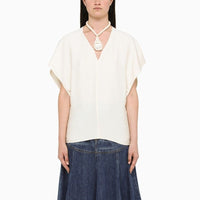 Top Caftan en soie - Ink Navy