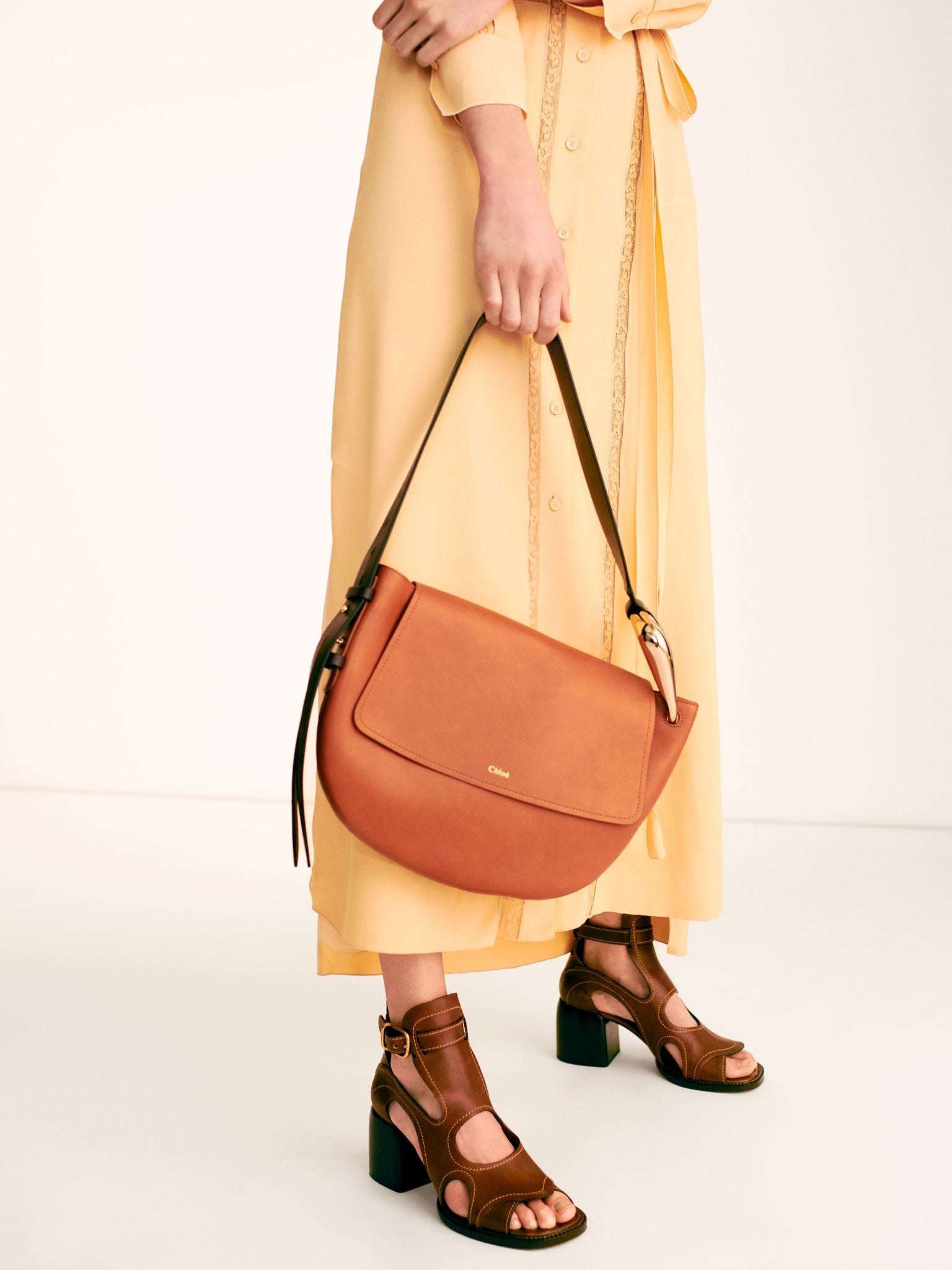 Bottines Gaile ouvertes en cuir - Purple Sunset