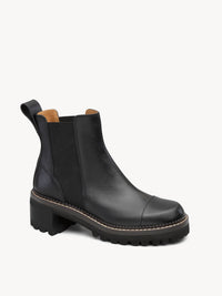 Bottines Mallory en cuir - Black