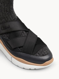 Sneakers Sonnie en cuir - Black