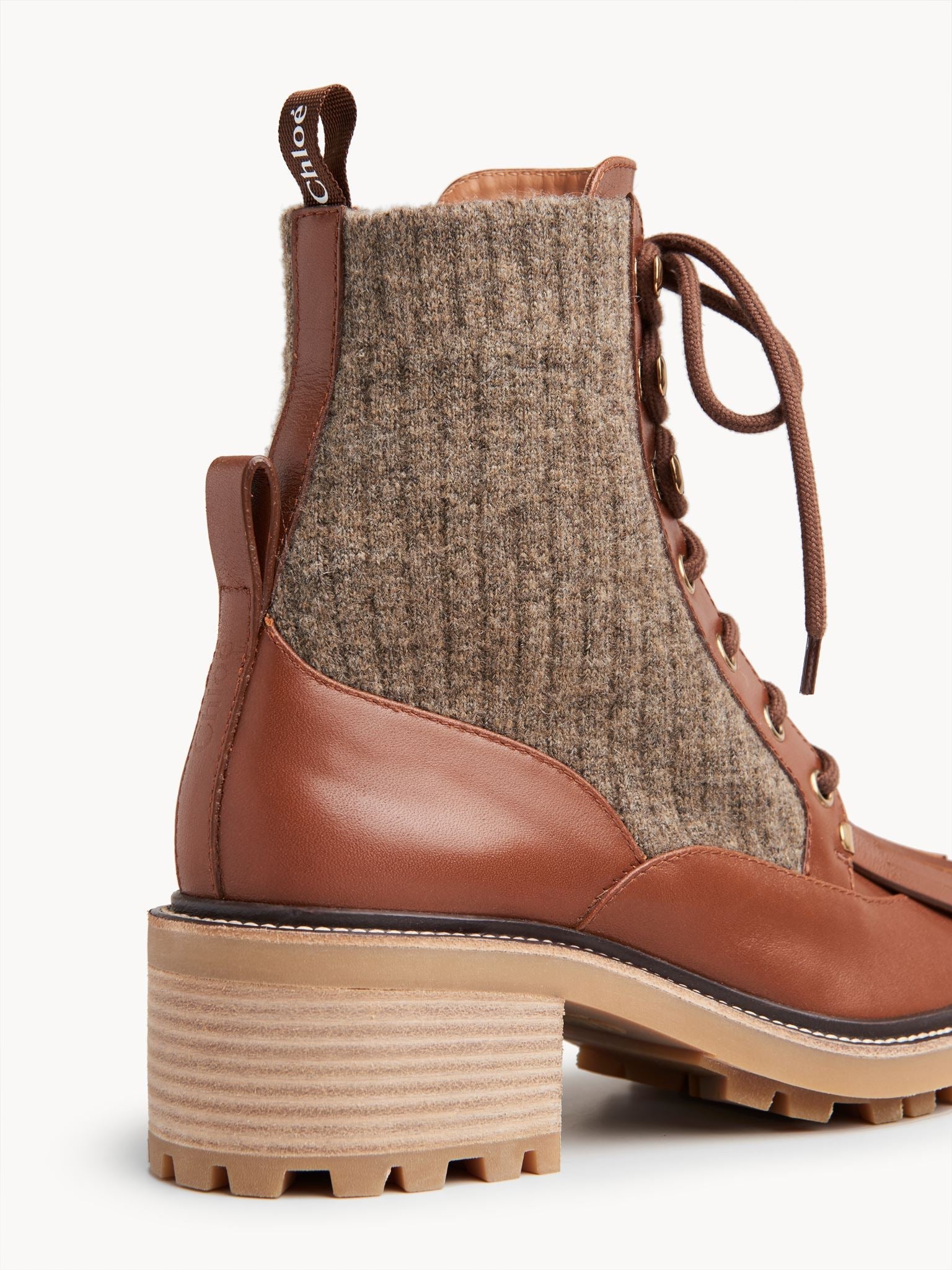 Bottines Franne en mohair - Classic Tobacco