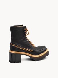Bottines à lacets Mahalia en cuir - Black