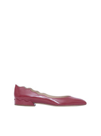 Ballerines Lauren à talons en cuir - Tulip Red