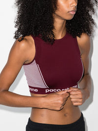 Brassière à encolure américaine - Bordeaux & Rose