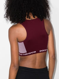 Brassière à encolure américaine - Bordeaux & Rose