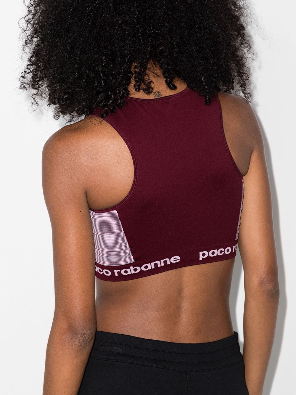 Brassière à encolure américaine - Bordeaux & Rose