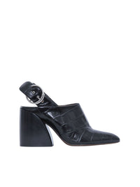 Mules Wave en cuir - Black