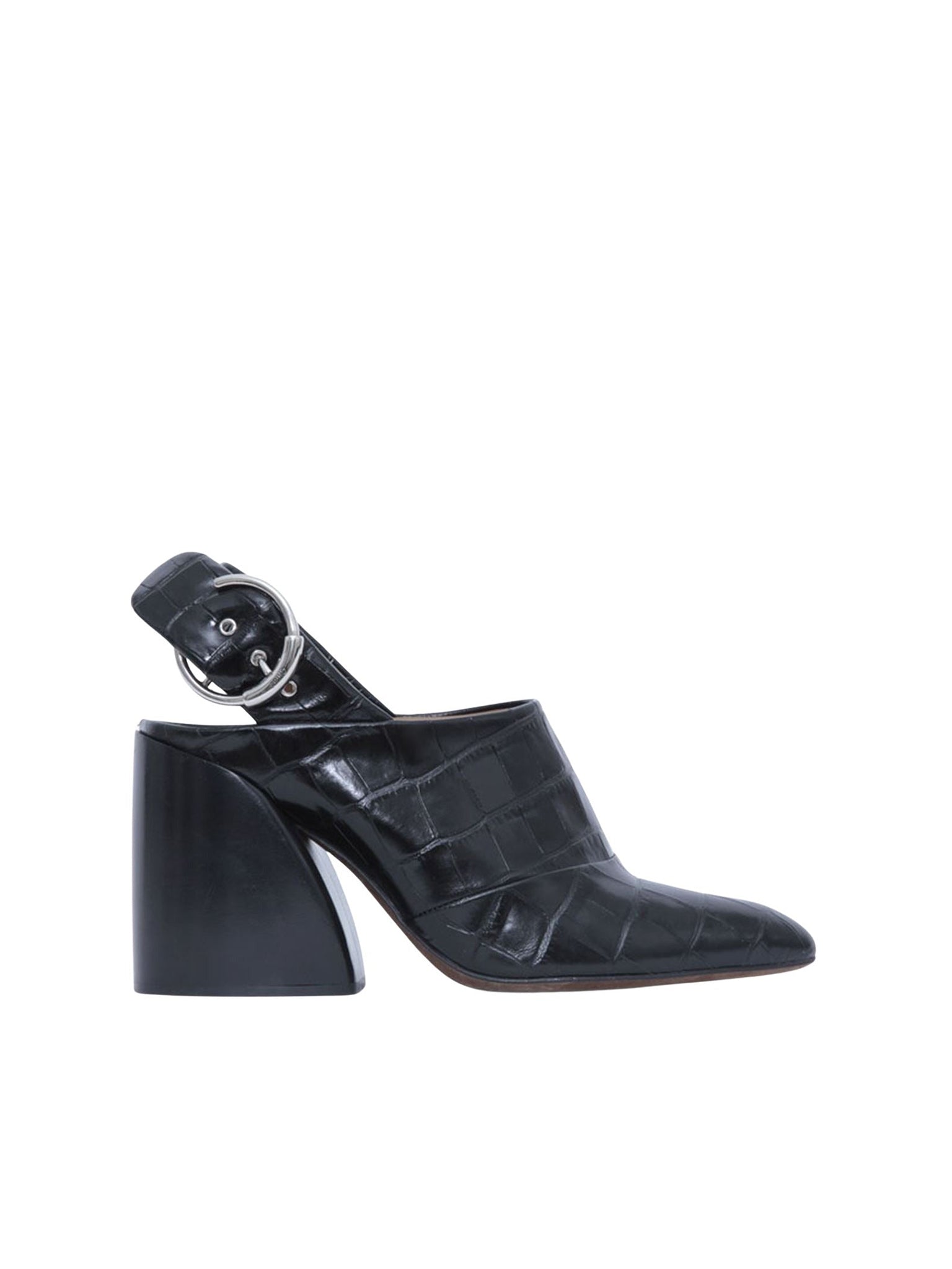 Mules Wave en cuir - Black