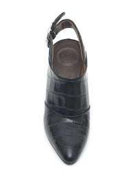 Mules Wave en cuir - Black