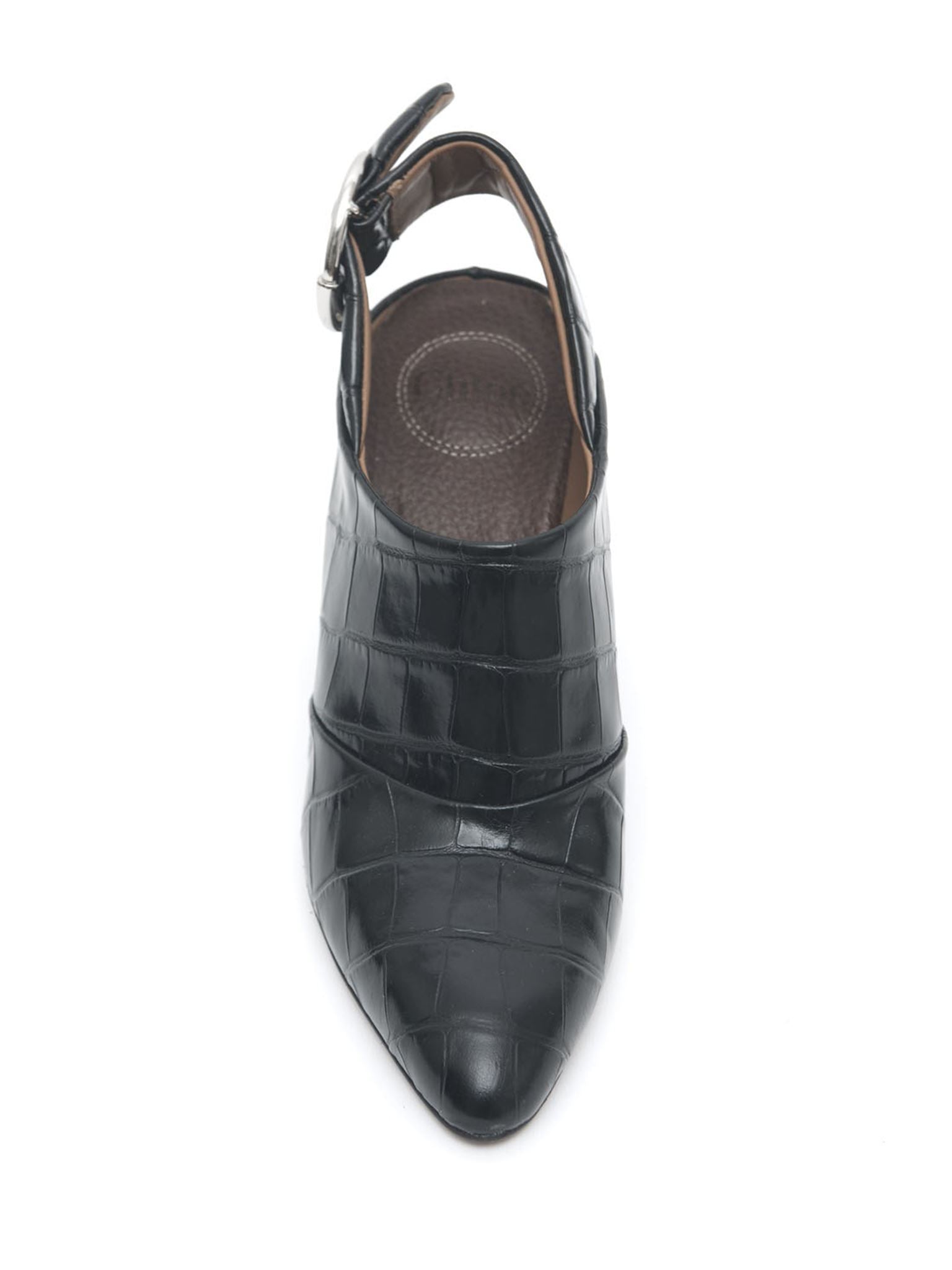 Mules Wave en cuir - Black