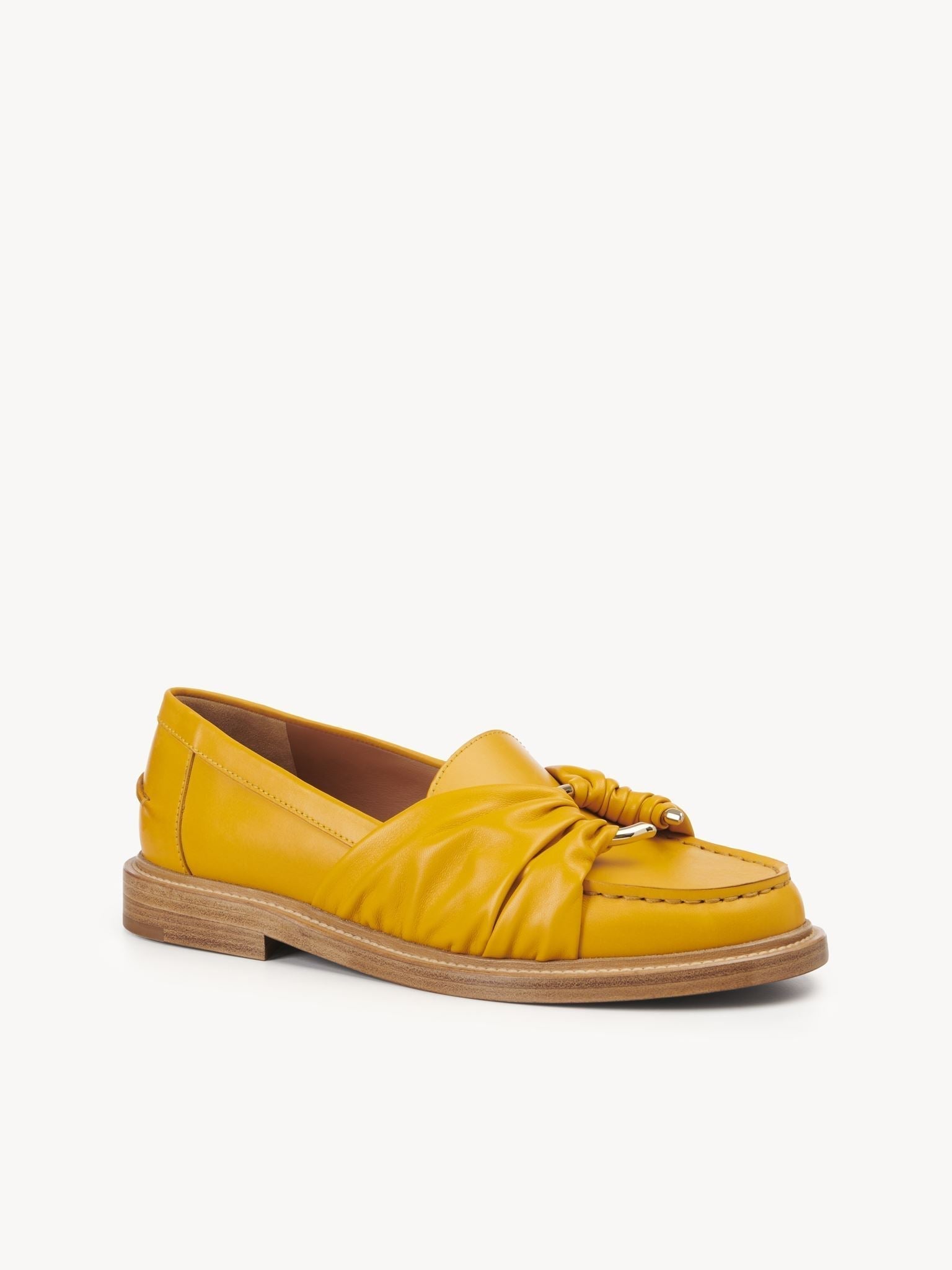 Mocassins C en cuir - Saffron Orange