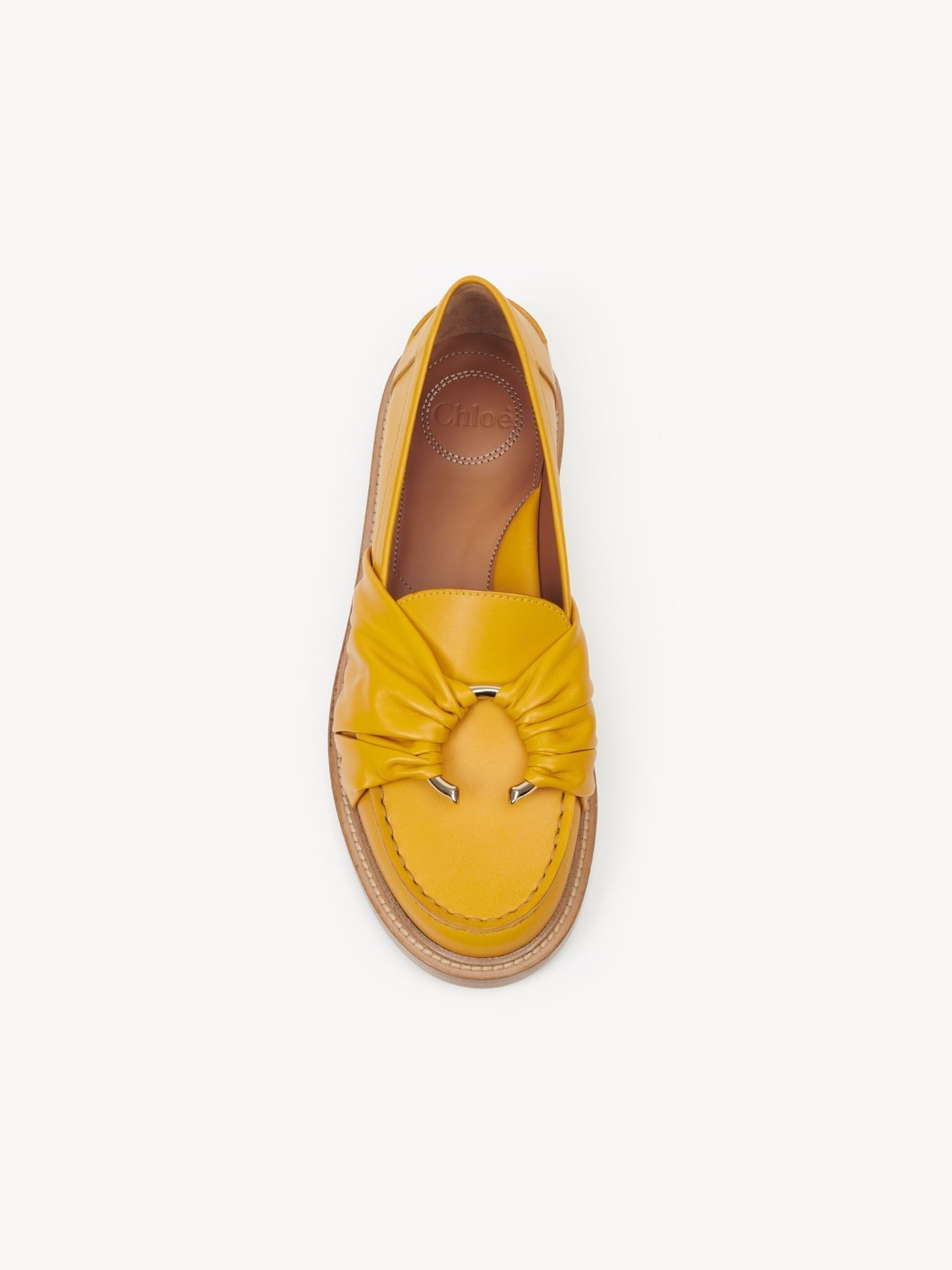Mocassins C en cuir - Saffron Orange