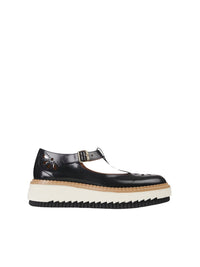 Babies compensées Kurtys en cuir - Black