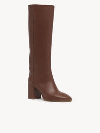 Bottes à talons Edith en cuir - Brunet Brown
