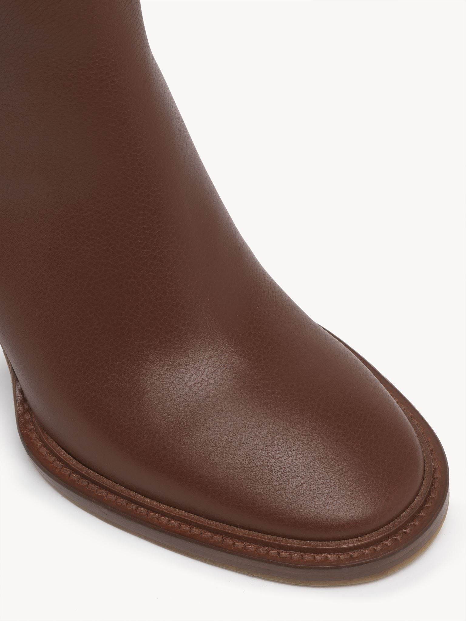 Bottes à talons Edith en cuir - Brunet Brown