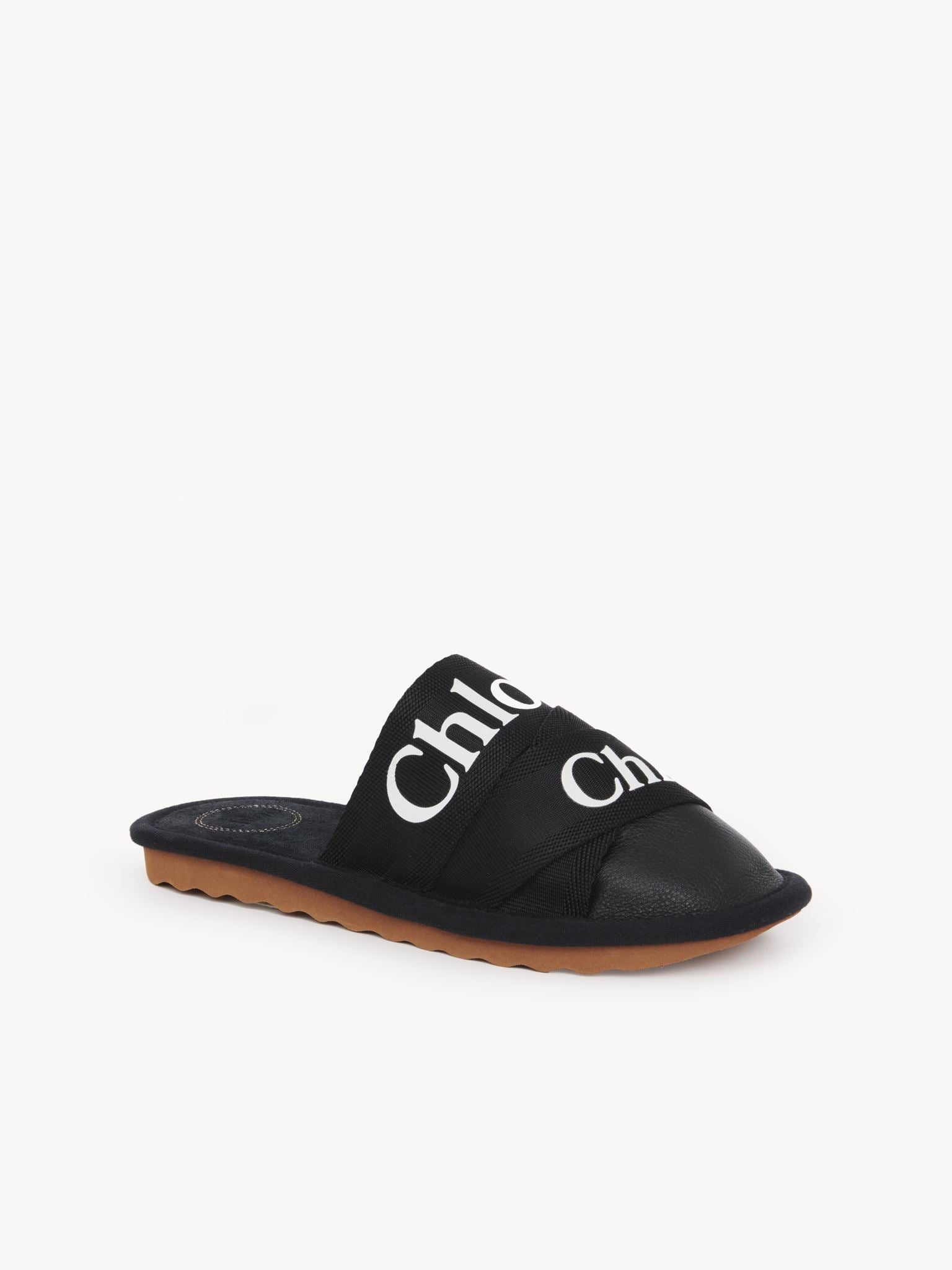 Mules Woody en cuir - Black