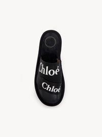 Mules Woody en cuir - Black