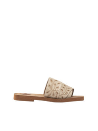 Mules plates Woody en cuir - Deep Ivory