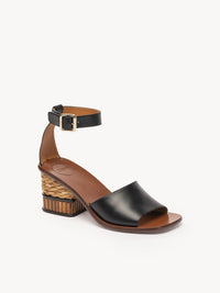Sandales à talons Laia en cuir - Black