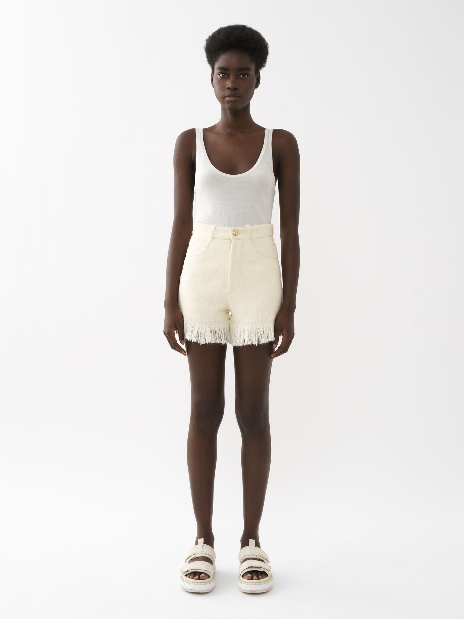 Mules Lilli en cuir - White