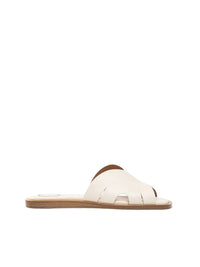 Mules Lucille en cuir semi brillant - Lovely White