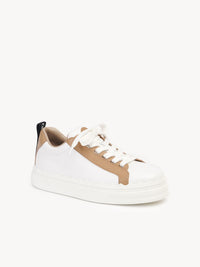 Sneakers Lauren en cuir - Blanc Beige