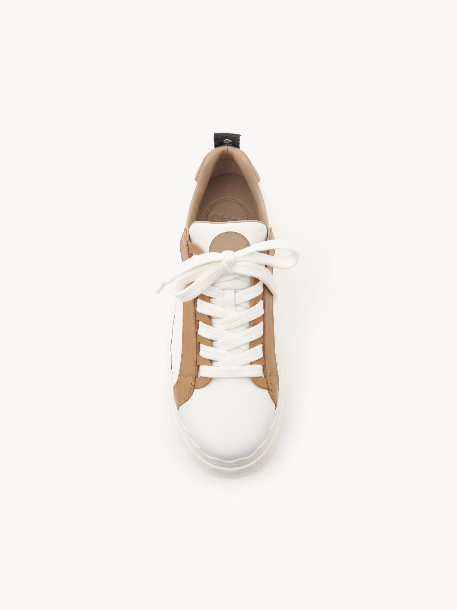 Sneakers Lauren en cuir - Blanc Beige