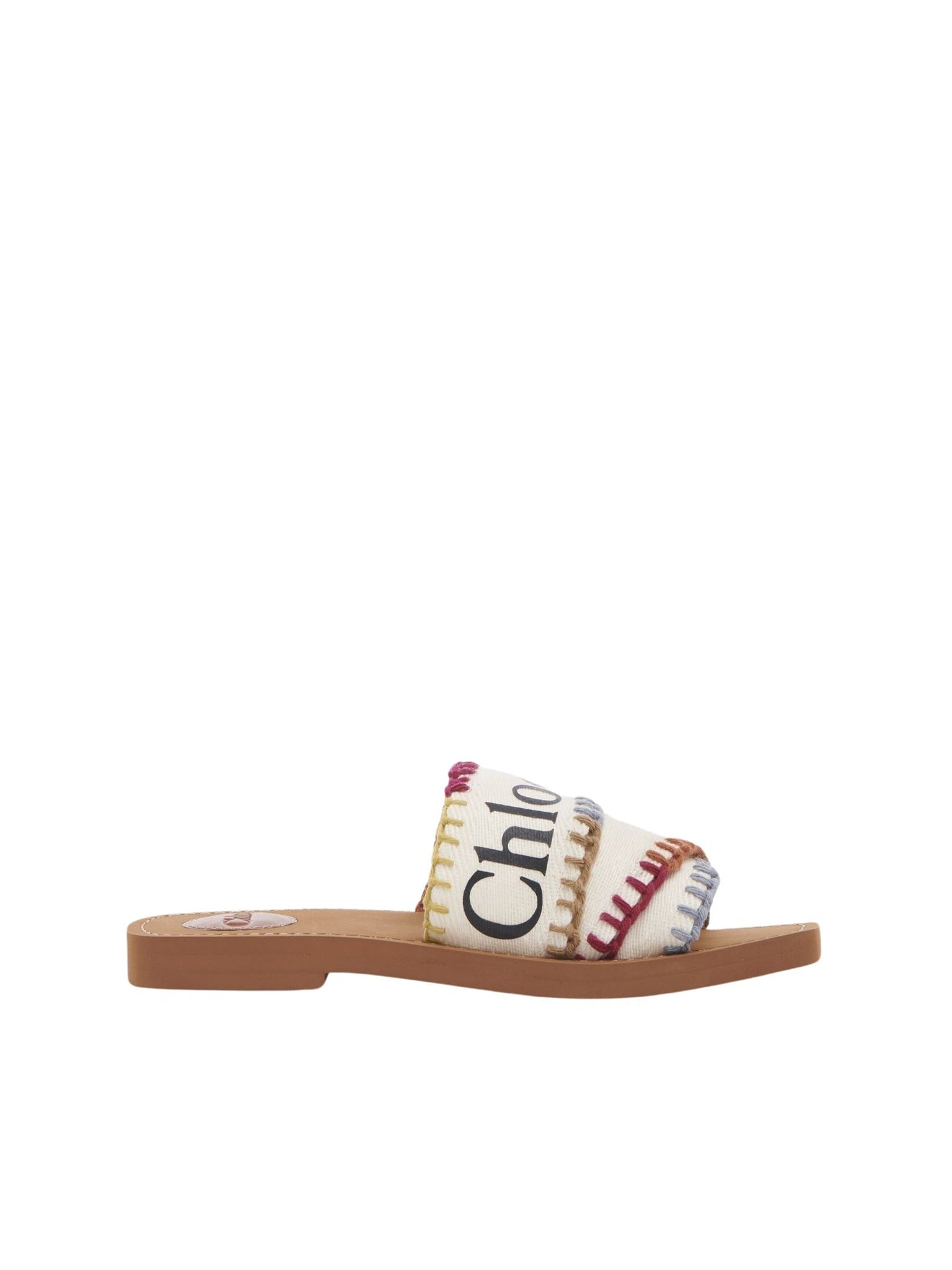 Mules plates Woody - Multicolor White