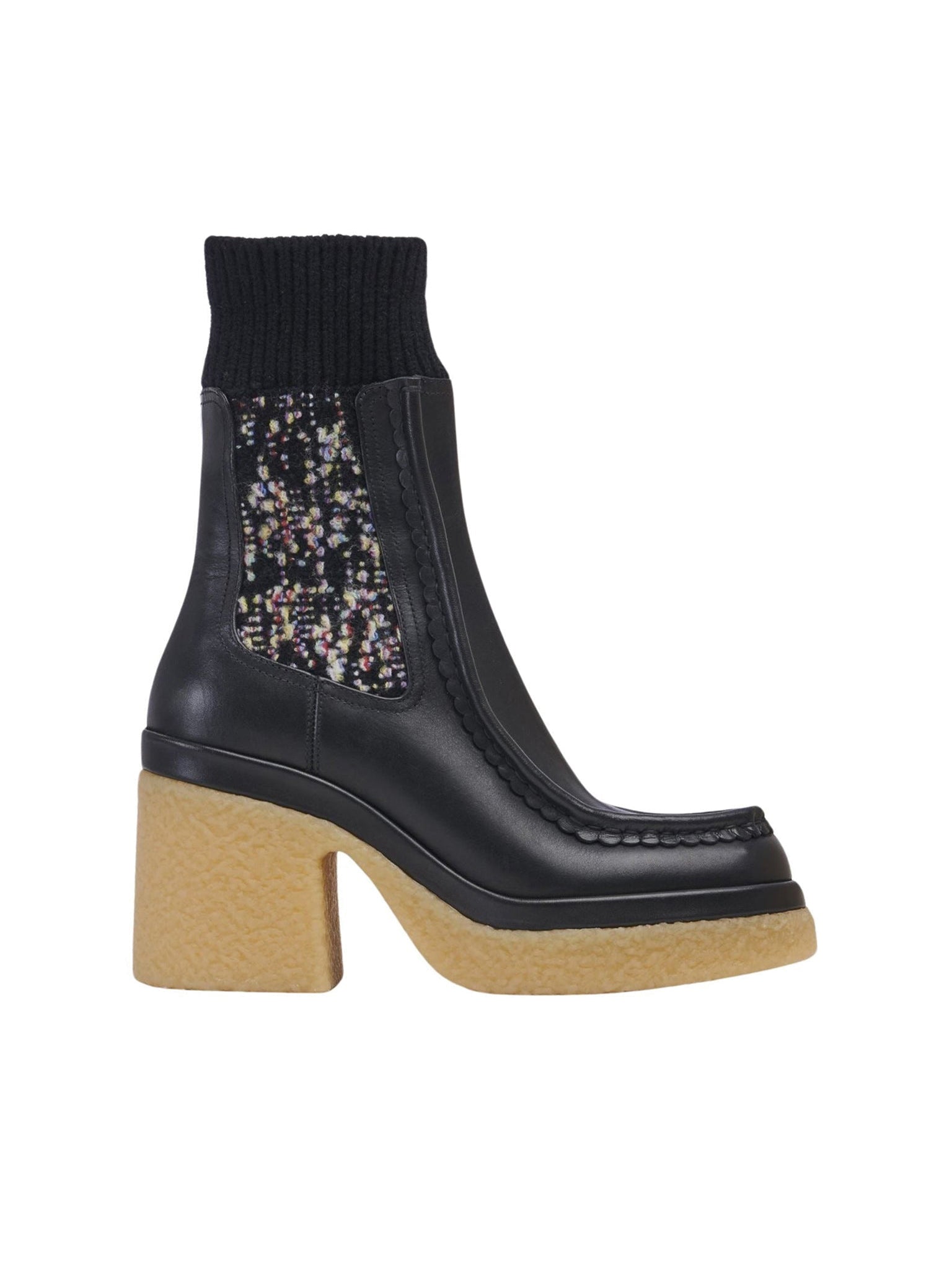 Bottines Jamie hautes en cuir - Black