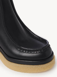 Bottines Jamie hautes en cuir - Black