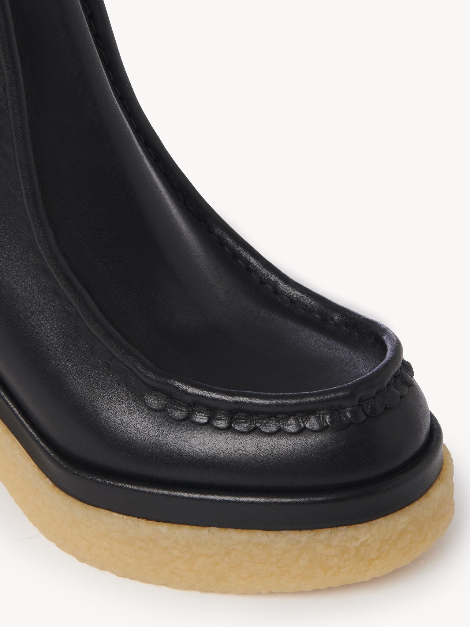 Bottines Jamie hautes en cuir - Black