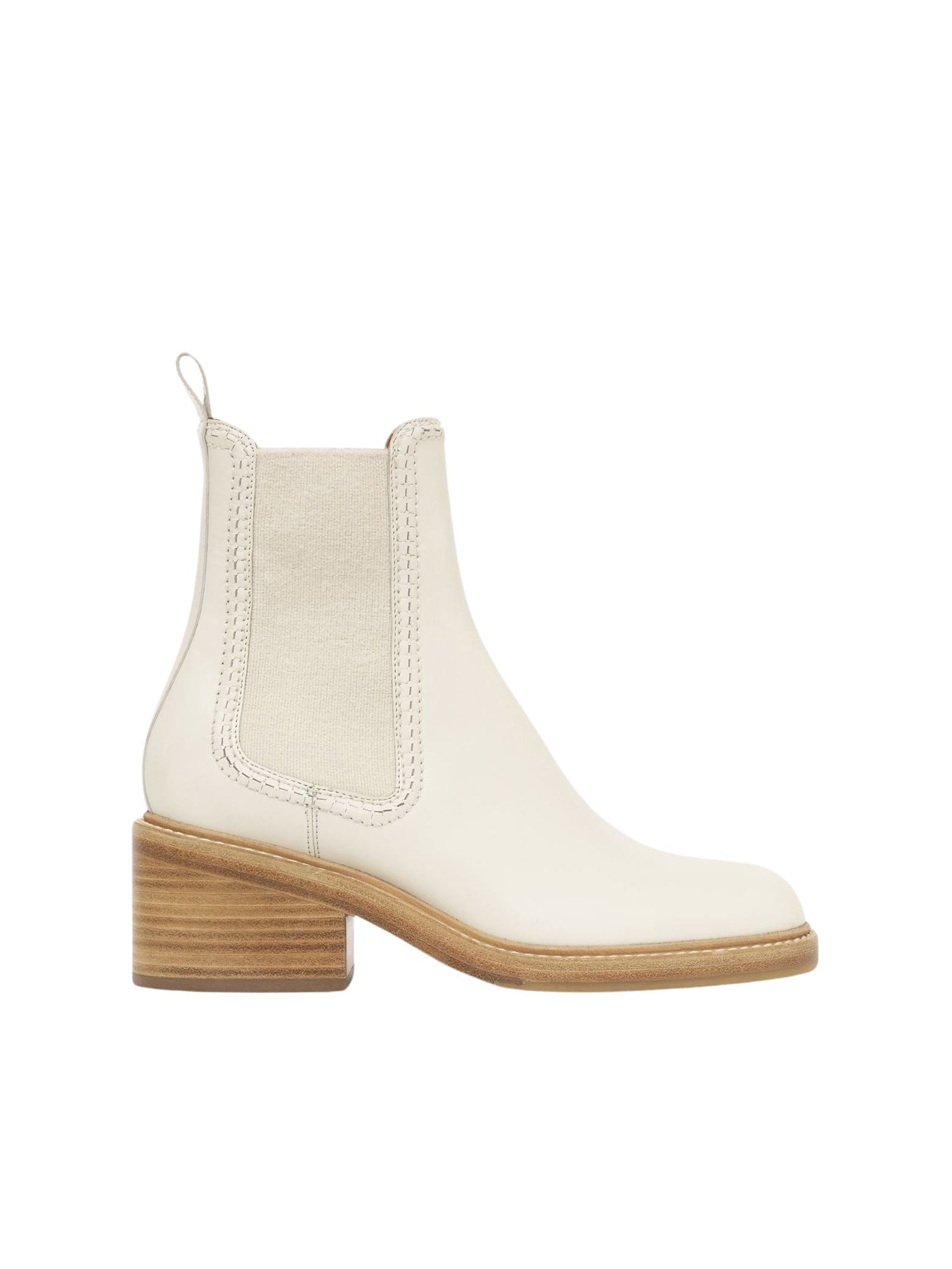 Bottines chelsea Mallo en cuir - Eggshell