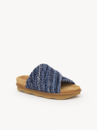 Mules Wavy en cachemire - Multicolor Blue