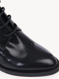 Bottines à lacets montantes July en cuir - Black