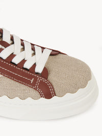 Sneakers Lauren en cuir - White & Brown