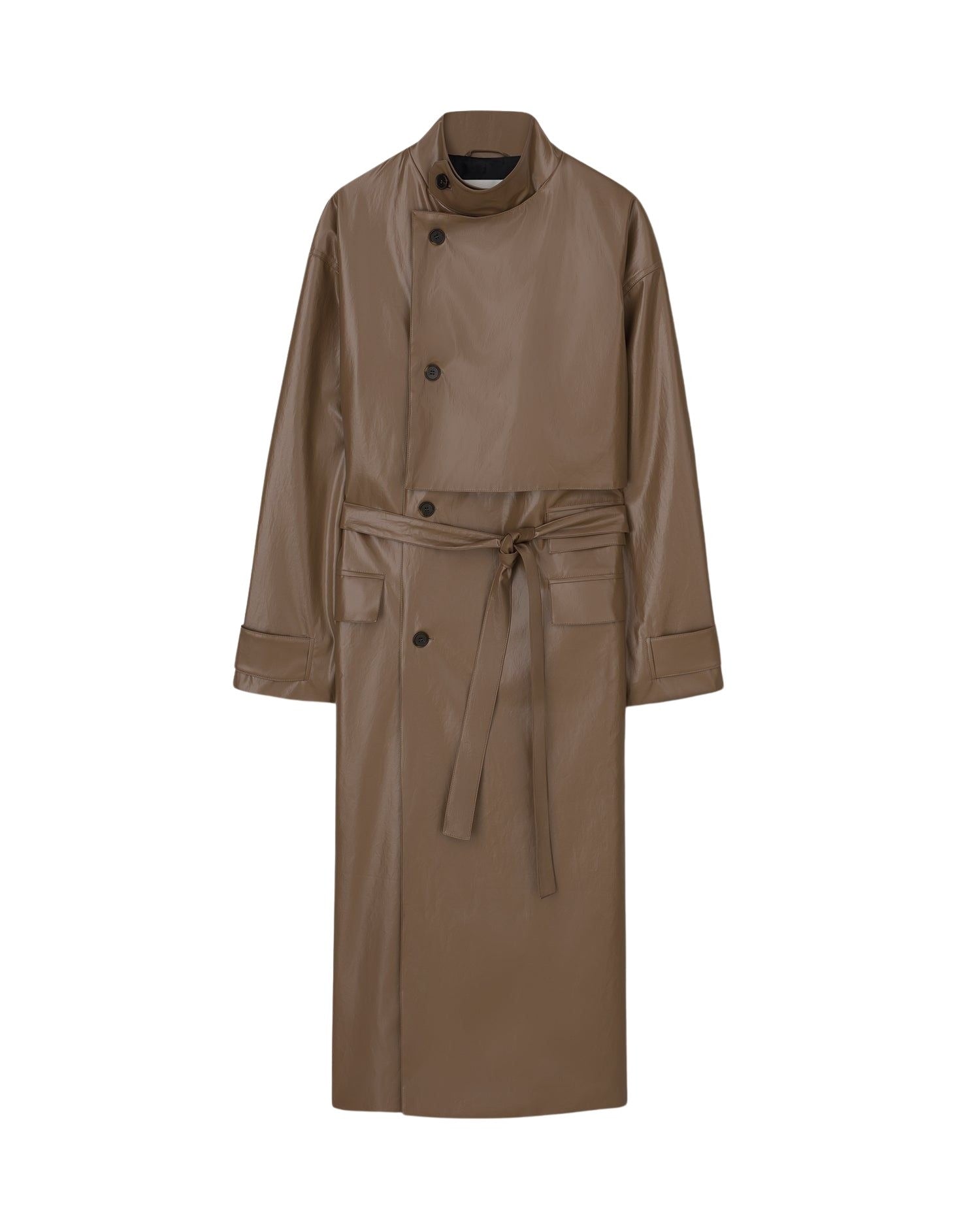 Trench-coat Dezo sans col - Brown