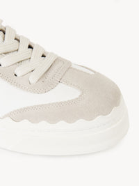 Sneakers Lauren en cuir - White & Beige