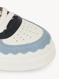 Sneakers Lauren à scratch en cuir - Pink Green